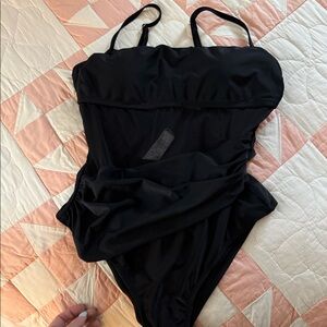 Black Mesh Bathing Suit